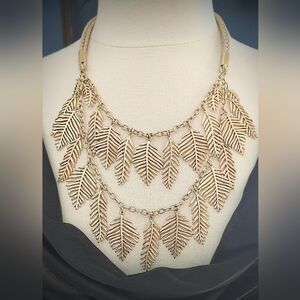 Tommy Bahama Palm Leaf Statement Collar Necklace NWT